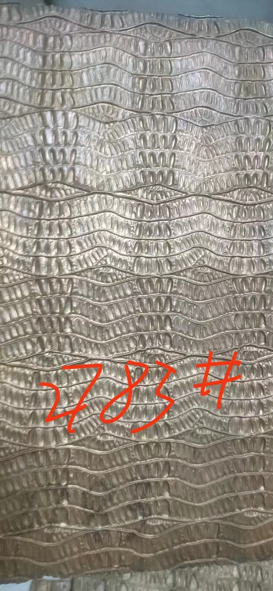 Customized crocodile patterns embossing plate for leather tannery press machine