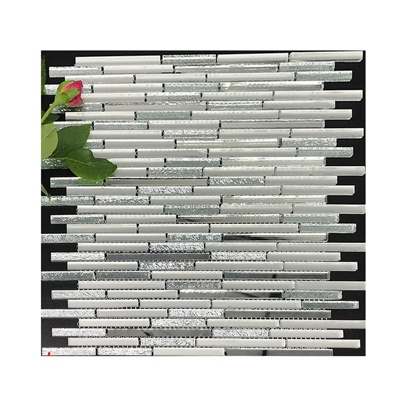 Custom wholesale strip antique beveled mirror glass tiles