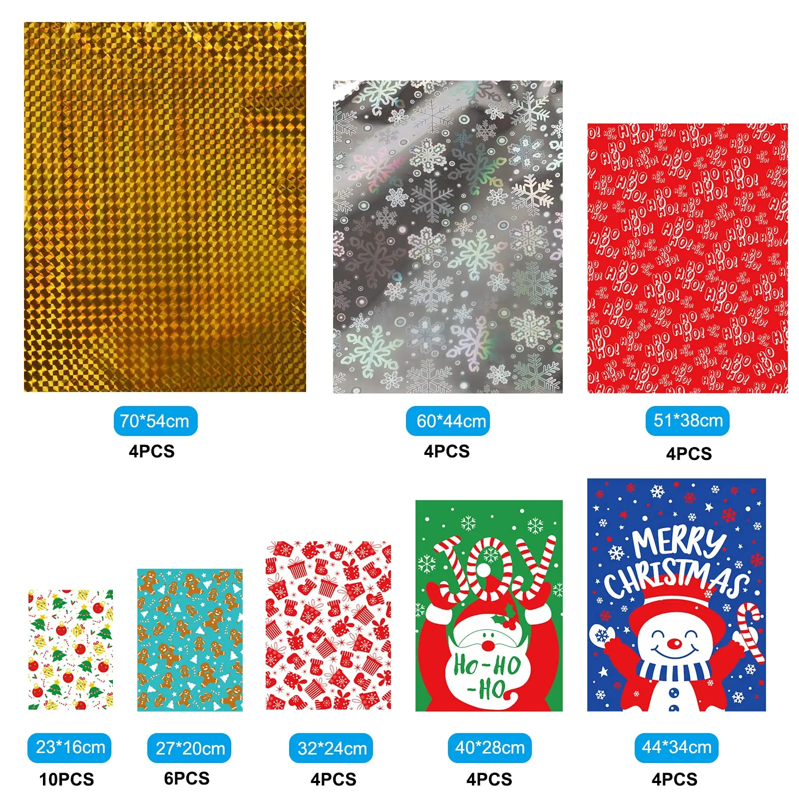 Xmas Presents Party Favor Foil Holiday Drawstring Wrapping Sacks Pouches Christmas Gift Bag