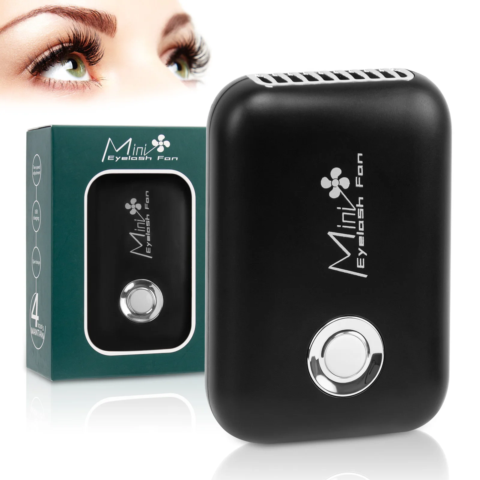 Сублимационный мини-вентилятор USB Перезаряжаемый вентилятор для наращивания ресниц сушки лака ногтей Быстросохнущий