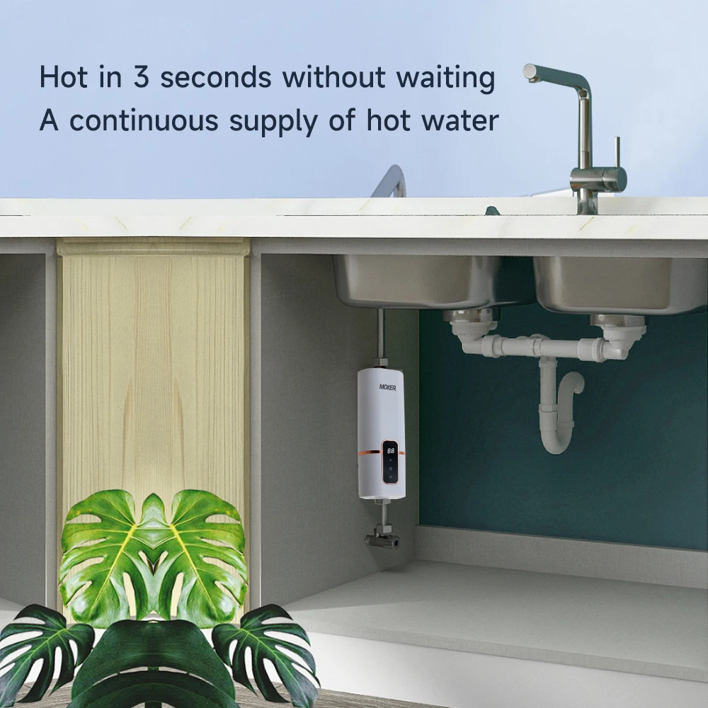 Portable Mini Wall Under Sink Instant Water Heater Electric Hot Water Faucet Heater Boiler For Kitchen