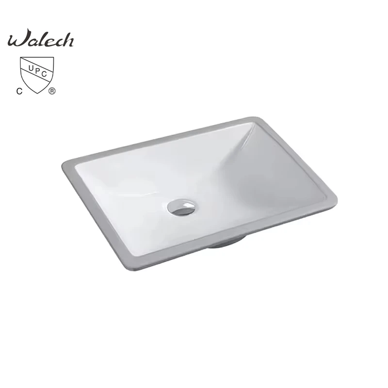 Керамическая раковина CUPC 18 дюймов для отелей прочная высококачественная маленькая прямоугольная встраиваемого монтажа из фарфора