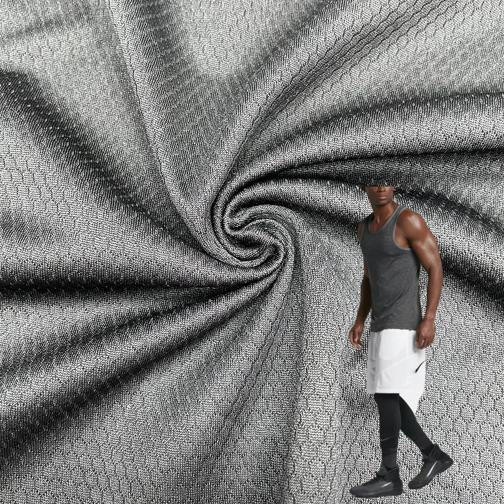 100% Polyester 4*2 RIB Brushed basketball fabric PD Knitted Textile Soft For Garments