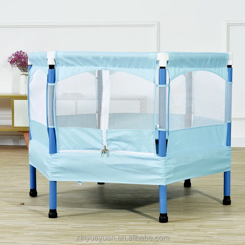 Best factory children trampoline indoor household children trampoline with safety net trampoline