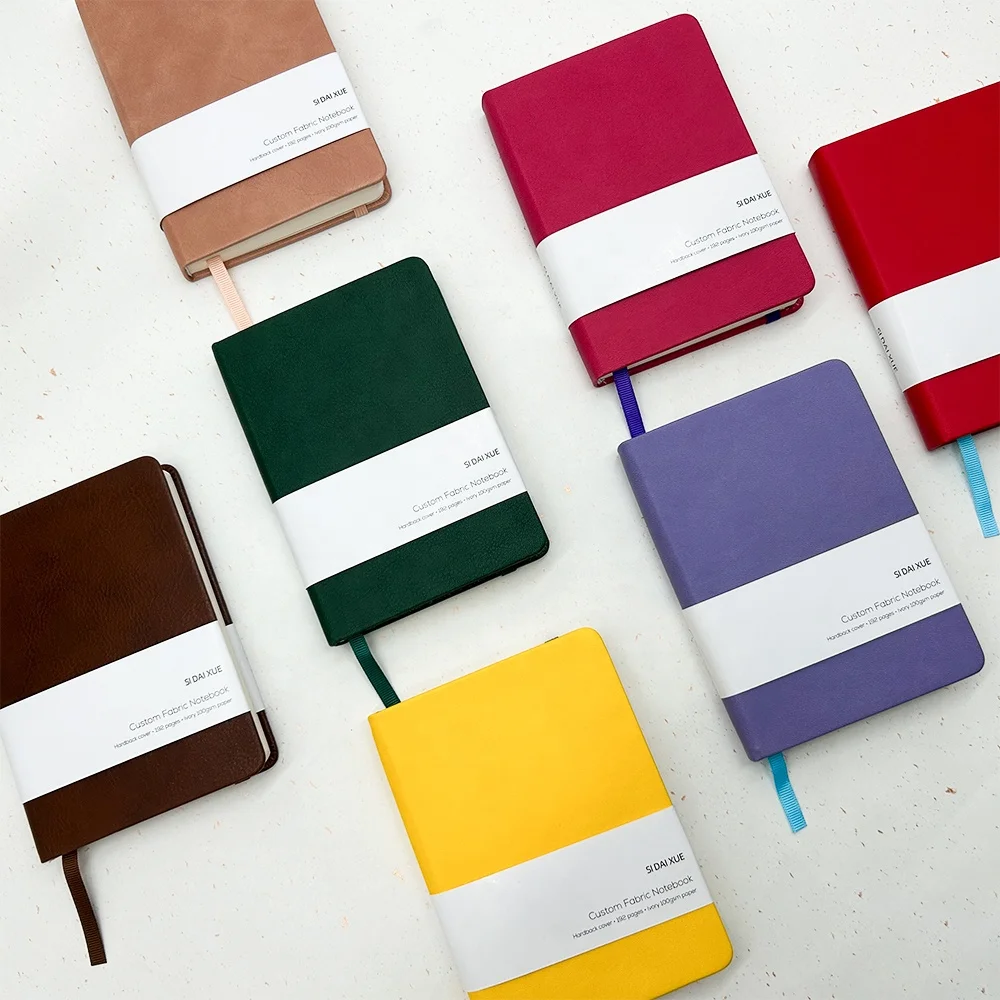 2024 Diary Hardcover Notebook PU Leather A5 Planner Custom Printing Cute Notebook