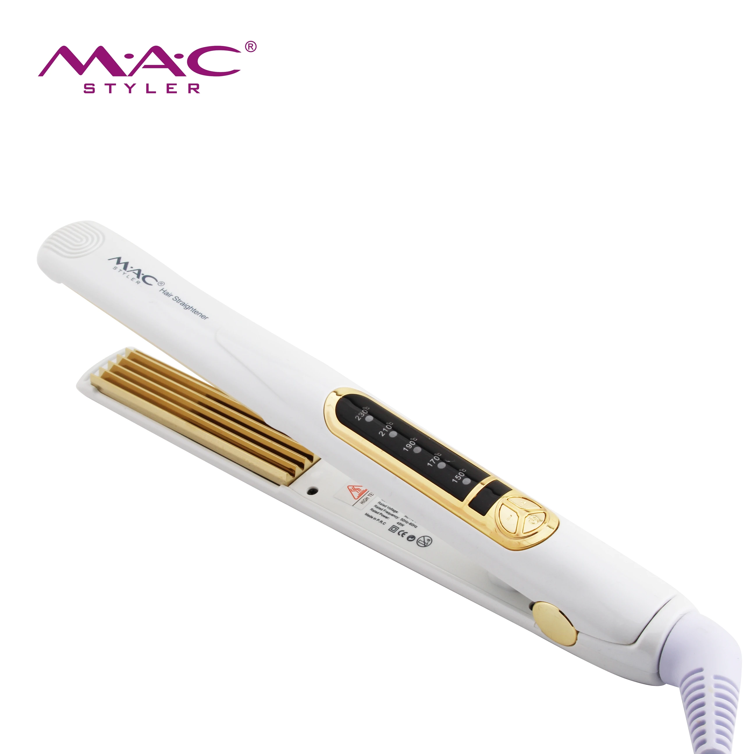 Hot Sell Corn Splint Multi-function Curling And Straightening Professional Flat Iron Hair Straightener