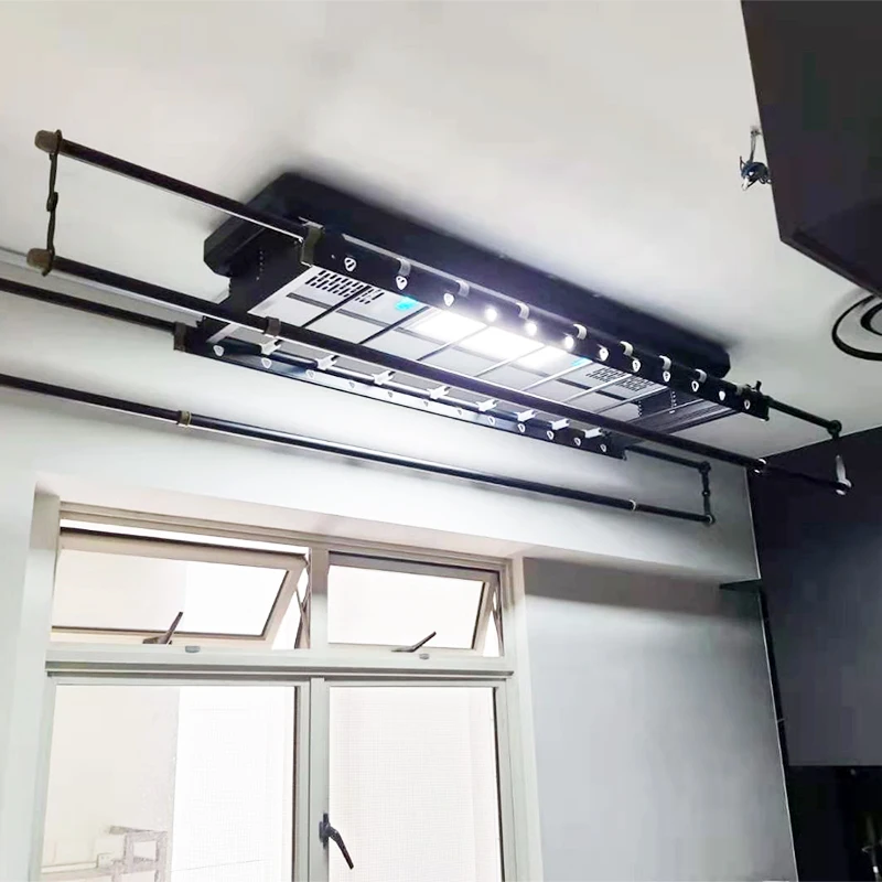 Ceiling Clothes Airer Dryer Clothesline Electric Full Function Ceiling Mounted Electric Lifting Laundry Automatic Clothes Dryer
