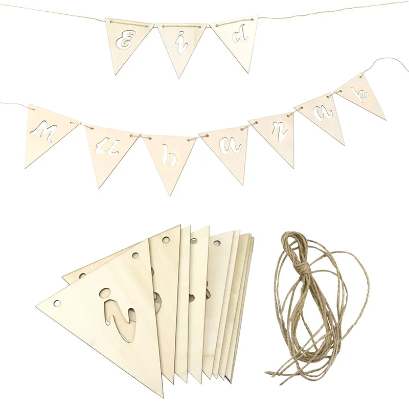 Vlovelife 1 шт Деревянный Eid Mubarak баннерный для мантии камина Eid Mubarak открытый Крытый Подвесной Декор