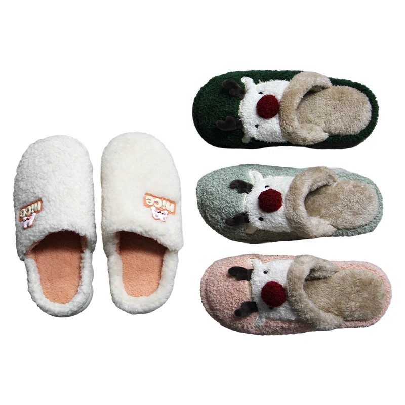 Factory price Wholesale Hot Selling New Design Flax Upper Soft Sole Indoor Cute Shoe Slippers