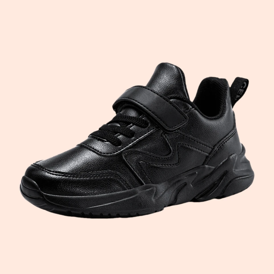 G.DUCK COOL Custom New Style Black Casual Shoes Kids Boys School Shoes Leather Student Sneakers Wholesale Children School Shoes