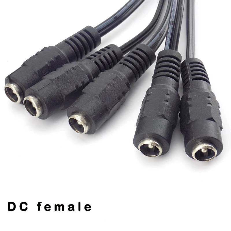 Connectors DC Male Female Plug Cable for CCTV Camera Security System DC Power Extension Cable Plug Adaptor 2.1*5.5mm