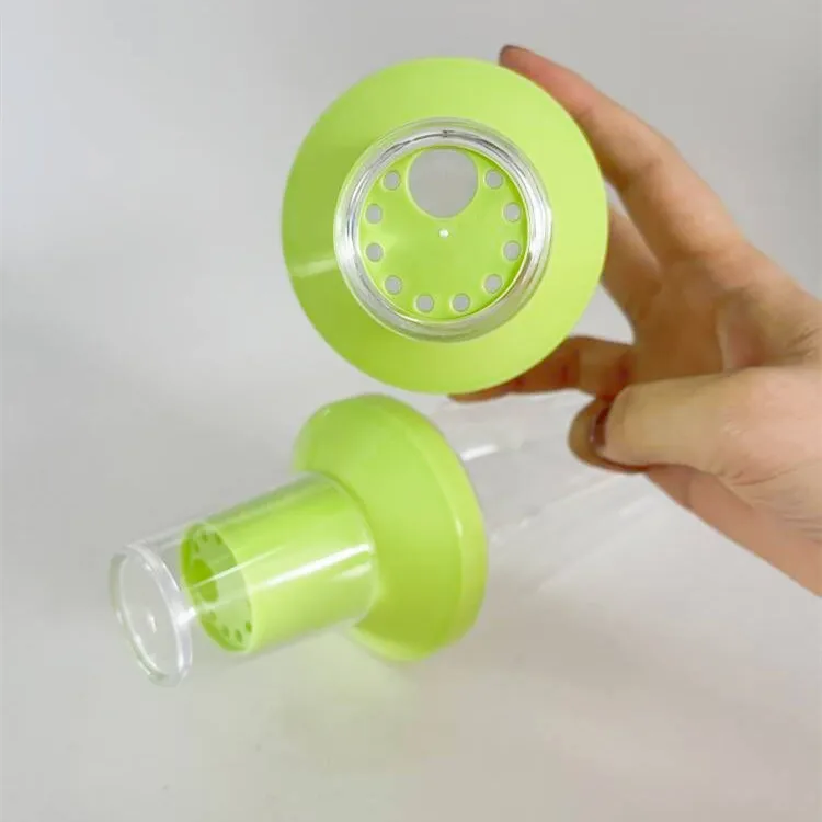 500ml clear & transparent plastic gym shaker bottle with straw