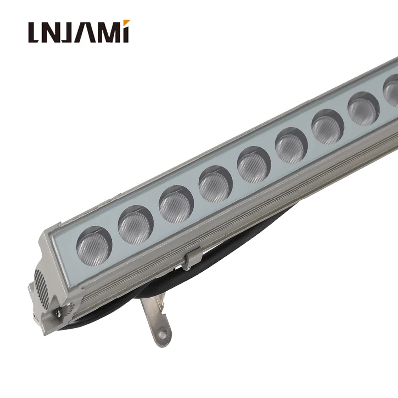 LNJAMI 18W 24W 36W Outdoor IP65 Waterproof DMX512 RGB LED Wall Washer Light For Building Facade Lighting
