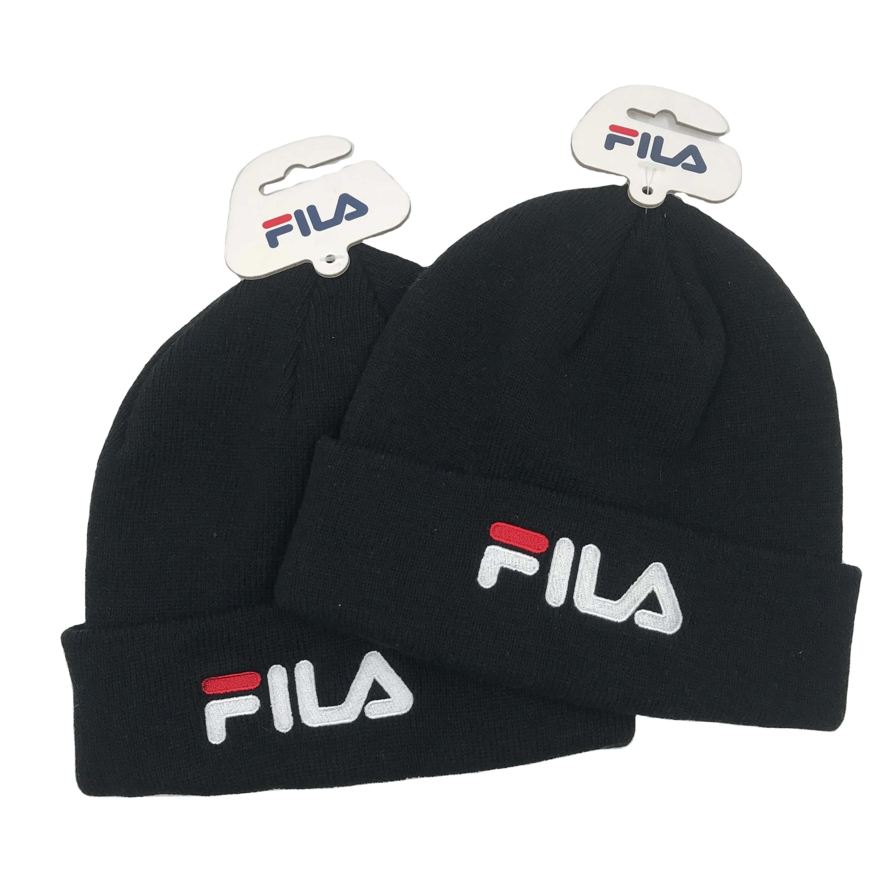 wholesale famous sports brand winter skully beanie knitted hat with custom logo