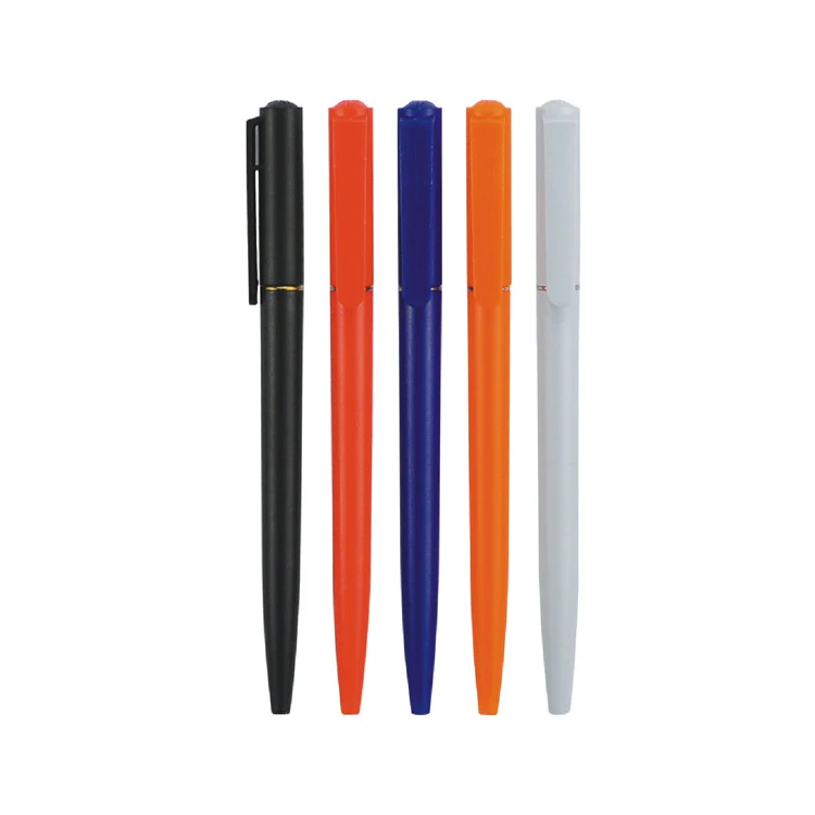 Blue Black Ink Slim Twist Pen Plastic Ballpoint Pen For Promotional Advertising Gift