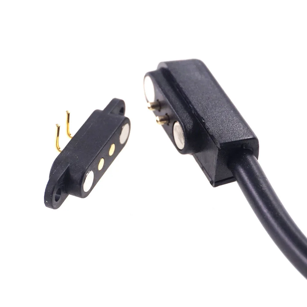 Хорошая цена 2,8 мм Шаг вязка usb-кабель 1.5a Магнитный Смарт Носимых устройств Соединительный кабель для зарядки 2 контактный пружинный контакт Пружинные контакты SMT/SMD магнитный разъем