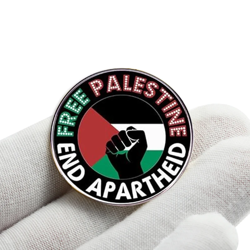 Wholesale Epoxy Free Palestine Pin Flag 2d 3D Clothes Hats Pins Metal Zinc Alloy Soft Hard Enamel Palestine Map Pin