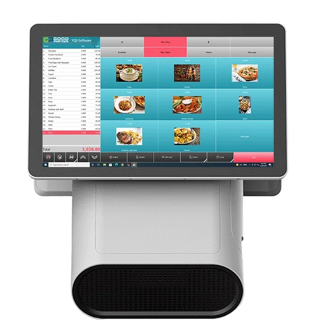 15.6' 1080P Display POS Register Terminal 780Pro with Capacitive Touch Panel and 80mm Built-in Thermal Printer
