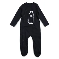 2021 New Cute Newborn Baby Boy Clothes Romper Solid Color Unisex Baby Footed Sleeper Pajamas 0-18 Months