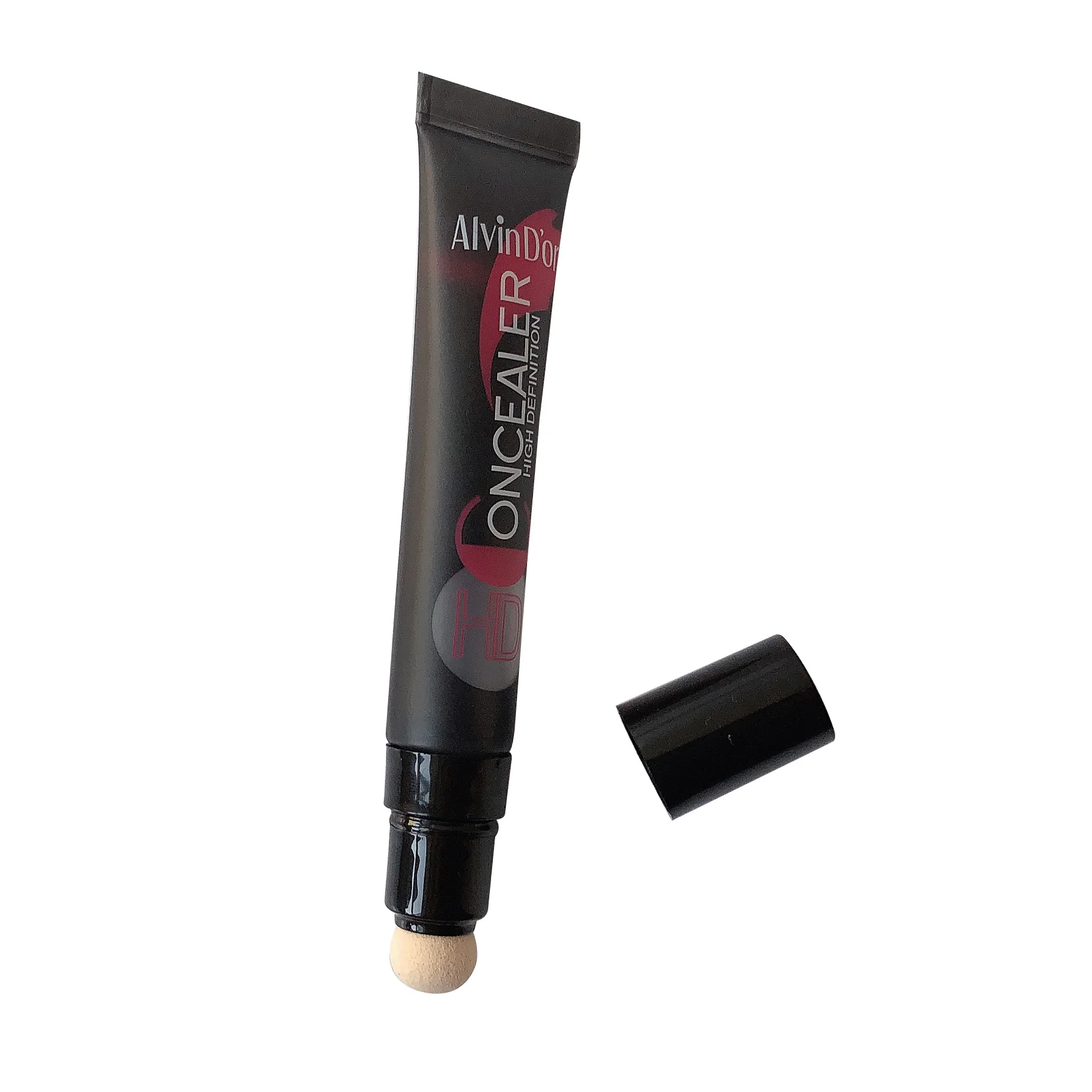 Empty Custom 10ml 15ml Plastic Soft Cosmetic Liquid Blusher Tube Container With Sponge Applicator