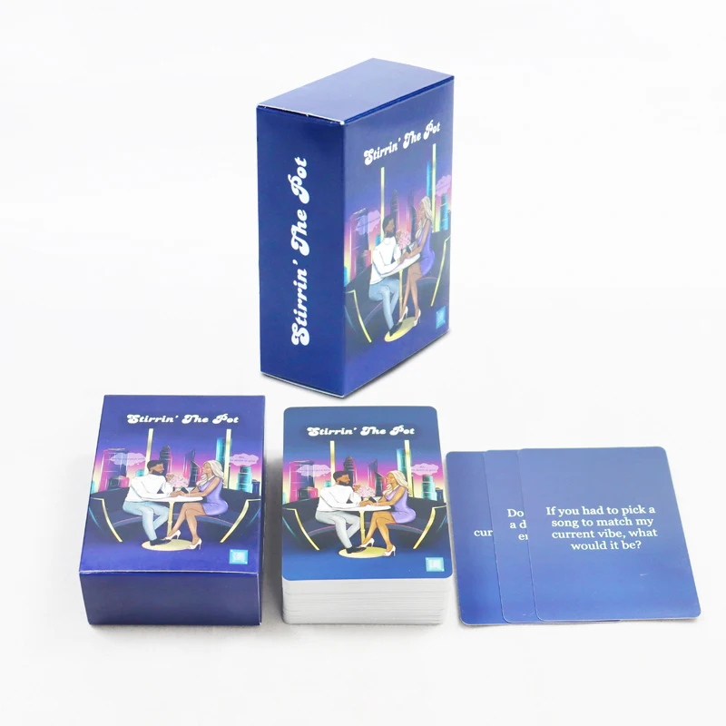 Couple Dating Game Cards Manufacturer Printing Party Drinking Table Adult Card Games Factory Custom card stock paper for games