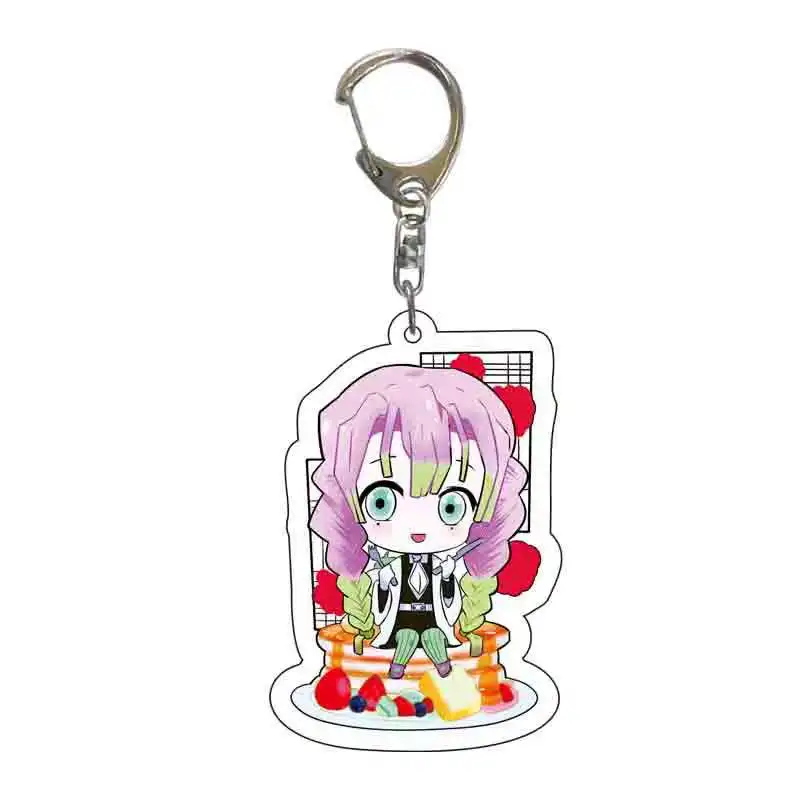 TLB Cartoon Humanoid Acrylic Pendant Keychain Metal Student Holiday Gift Decoration Accessory Anime Style
