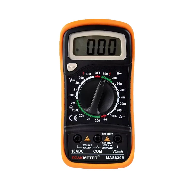 Digital 2000 Counts Same Quality to Mastech Multimeter MAS830B Manual Range