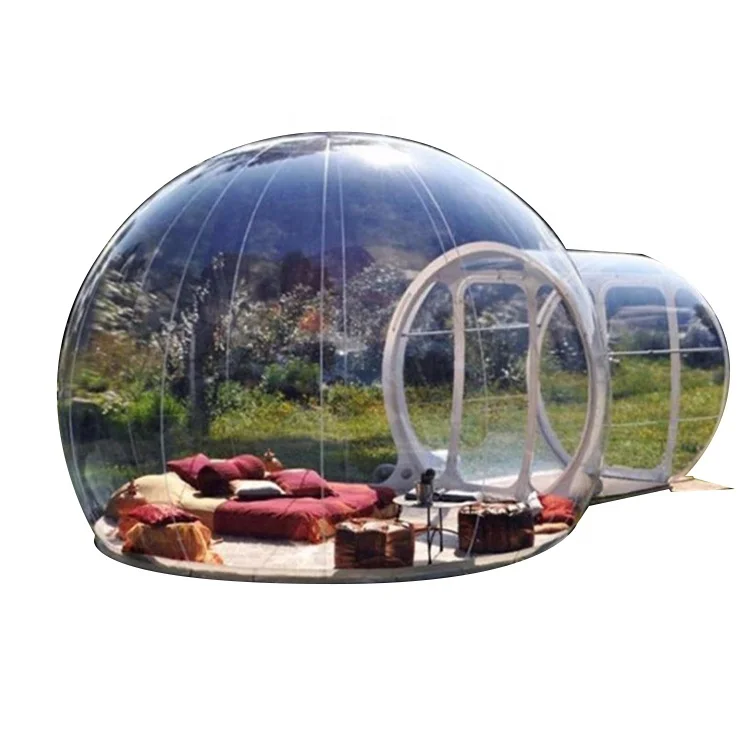 Factory Large Camping Accommodation Transparent Inflatable Bubble House Outdoor Mobile Homestay PVC Bubble House Tent