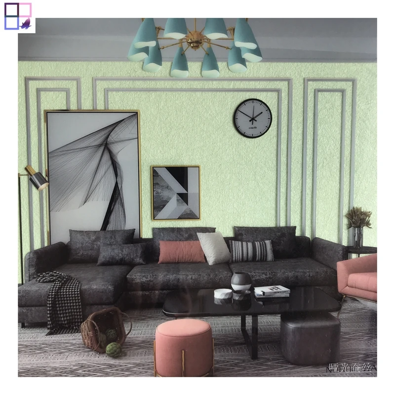 280 cm Height textile 3 d wallpaper nature grass cloth wallpaper for home decoration