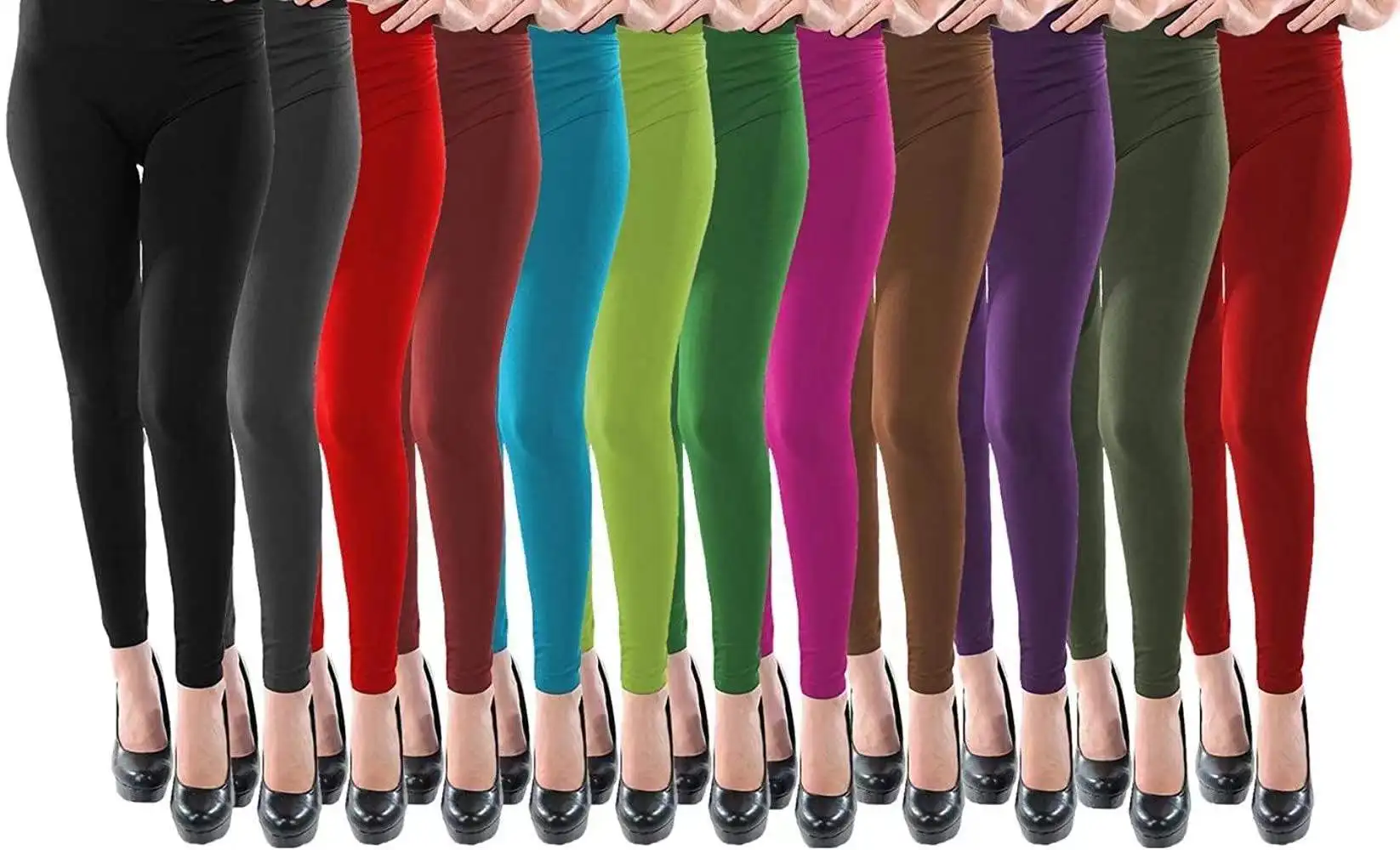 Non See Through Womens Fashion High Waist Super Soft Workout Leggings Tummy Control Seamless Leggings for Women