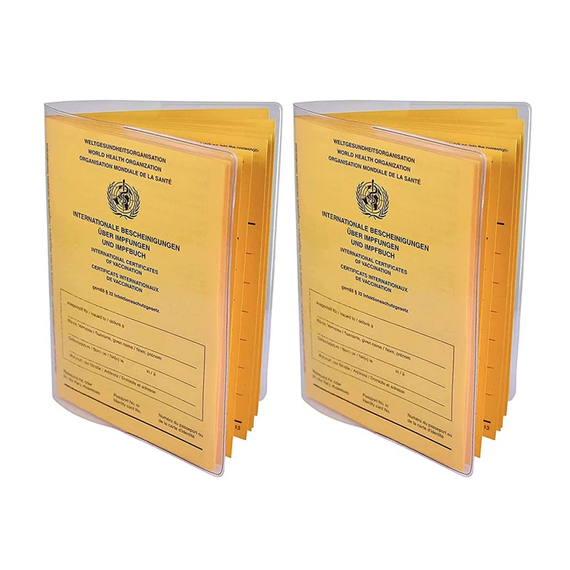 Clear Passport Holder Travel Document Organizer PVC Sleeve Protector Credit Card Holder Accessories