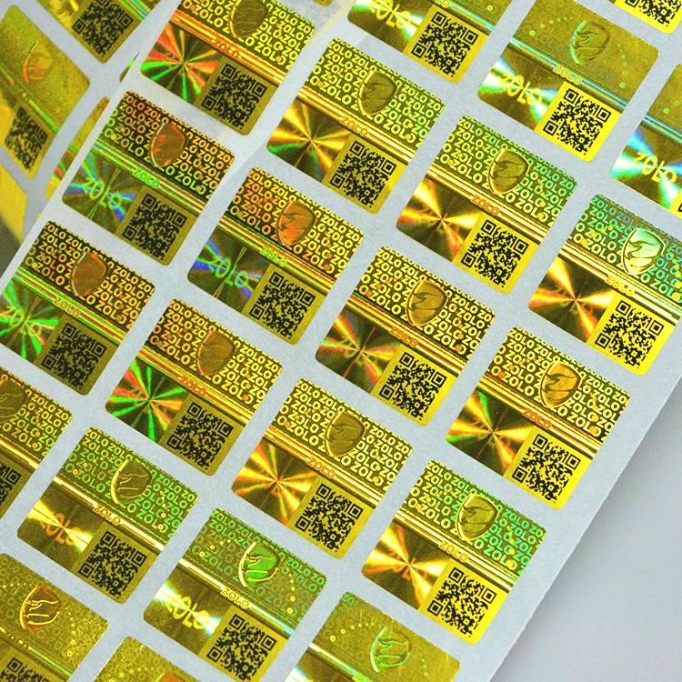 Silver/Gold Color Hologram Sticker with Radium Laser Animation