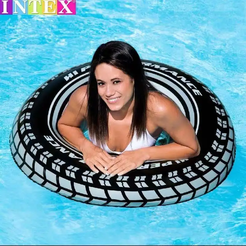 Original Intex 59252 GIANT TIRE TUBE Inflatable Child Floater Swim Ring