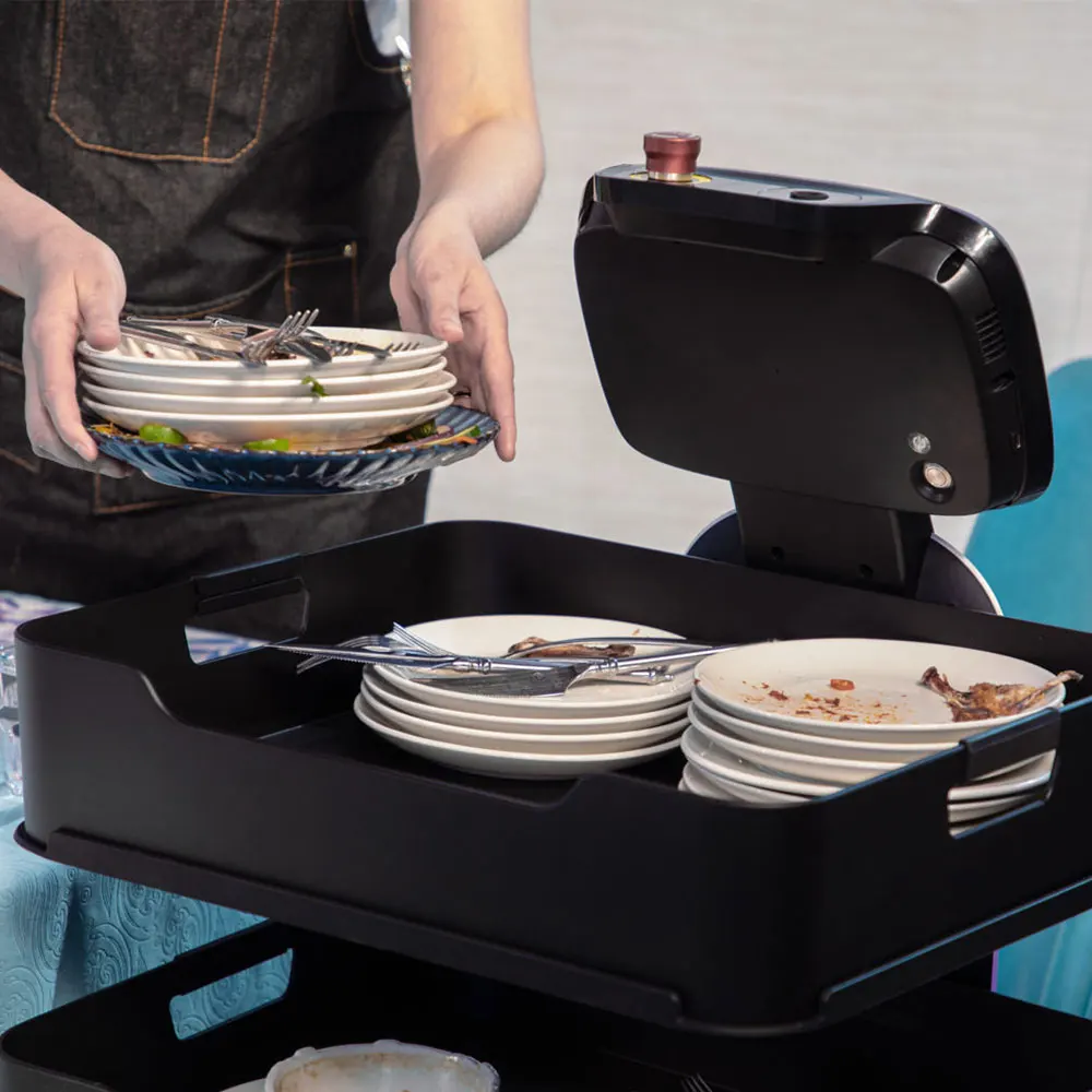 China Inquiry waitress Robot Humanoid Intelligent Kitchen Waiter Robot In Pizzeria