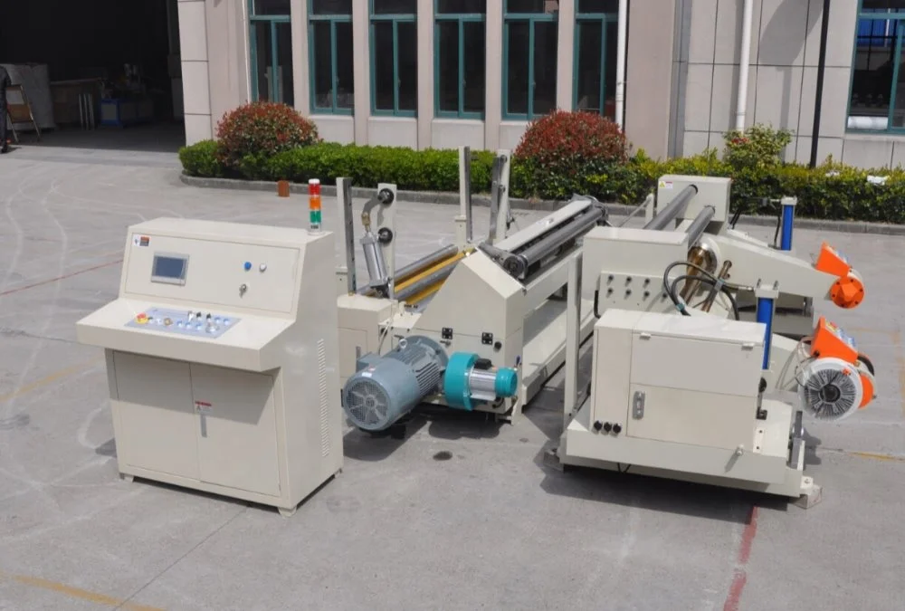 High speed automatic paper slitter rewinder jumbo paper roll cutting machine