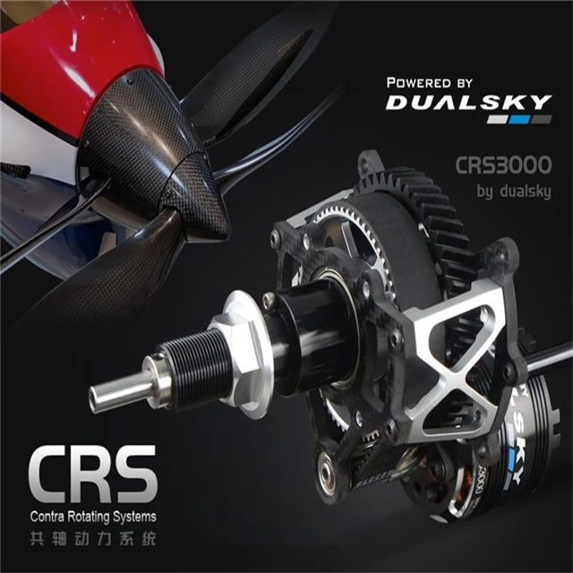 Dualsky Crs3000 Coaxial Twin-Propeller Power System F3a Remote Control Coaxial Contra-Axis Aerobatic Aircraft