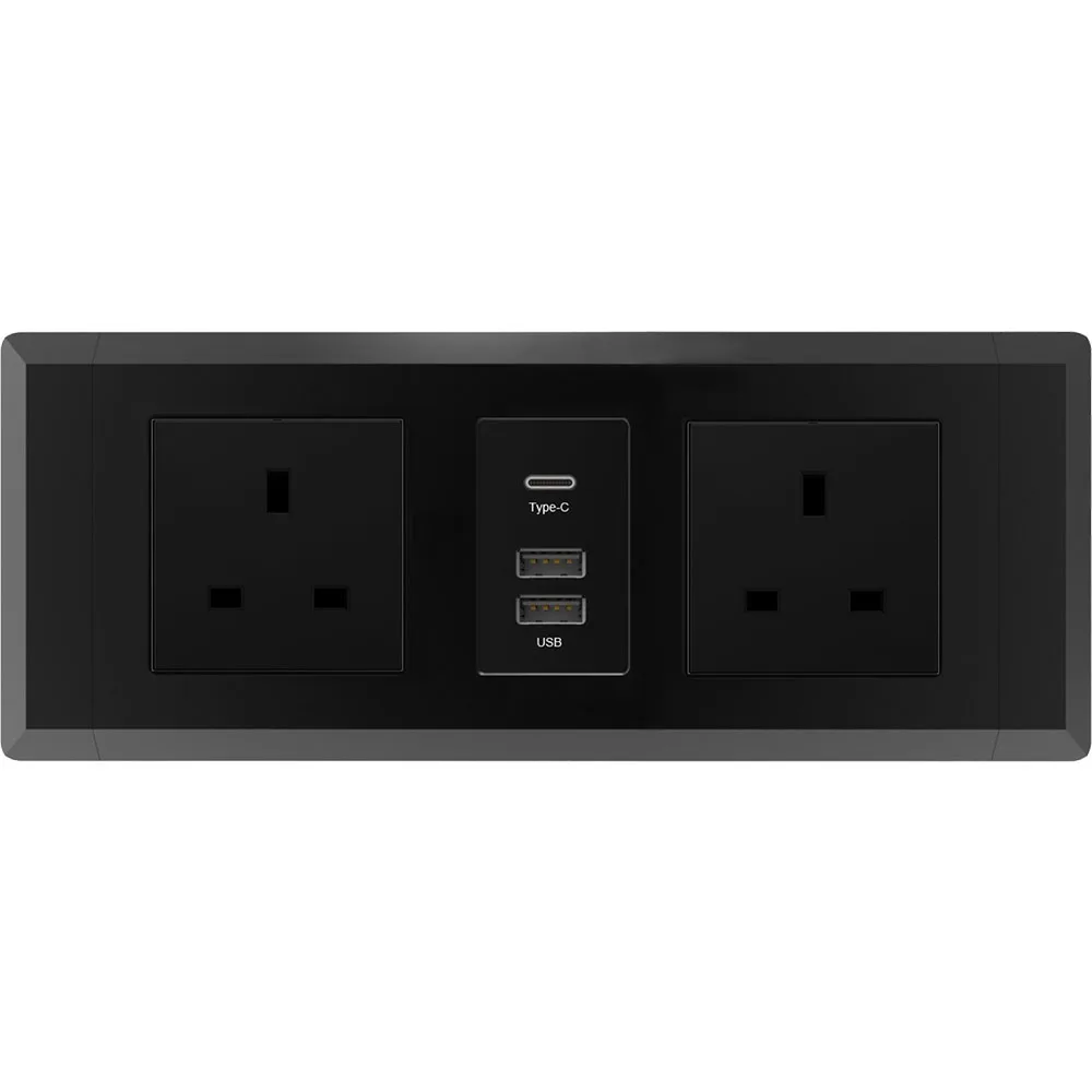 
USB C port supported hotel guest room media hub 