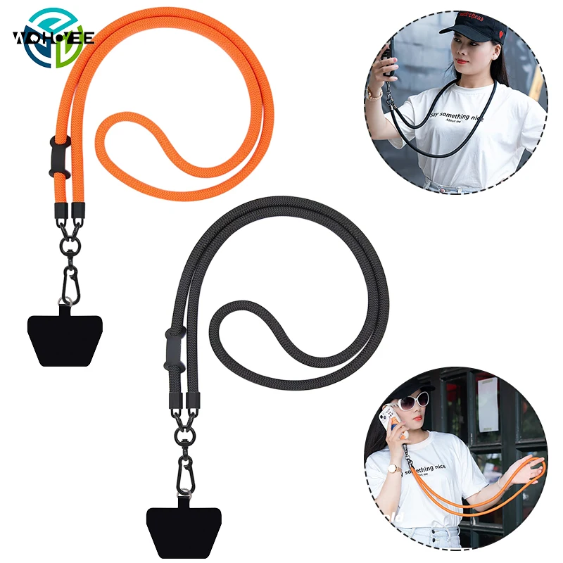 Strong Lanyard with Tether Chain Crossbody Rope Case Clip Gasket Fixing High-End One-Shoulder Durable Strap