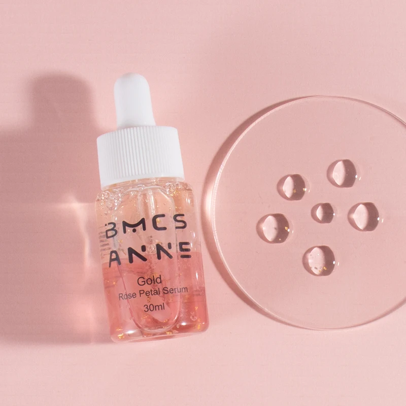 Private Label Skin Care Organic Collagen Lightening Glutathion Rose Petal Facial Serum