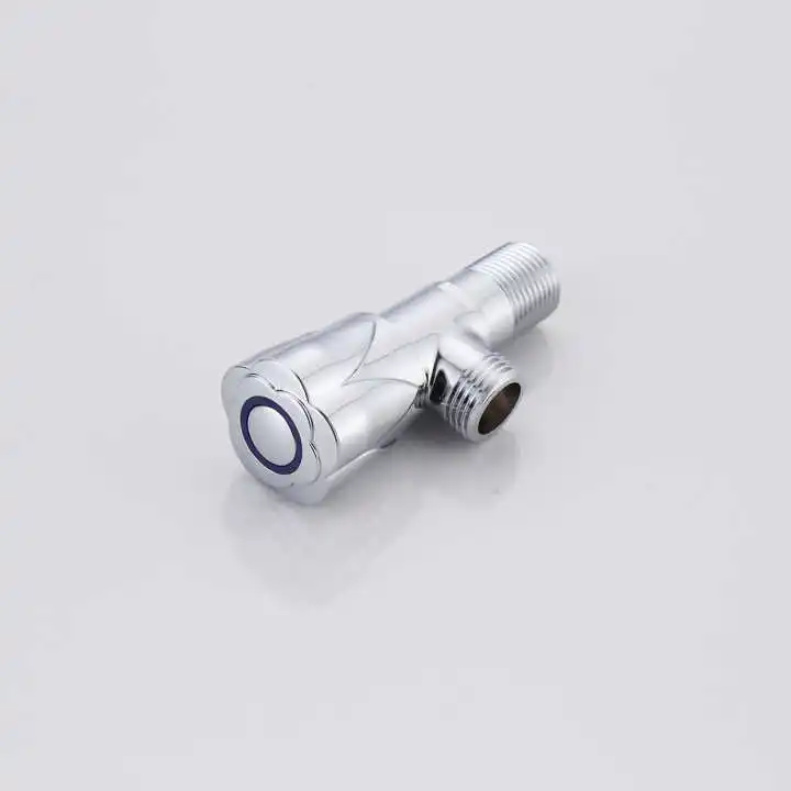 Fast Open Stainless Steel Valves Bathroom Toilet Chrome Water Stop Angle Valve 1/2 Brass Single Water Outlets Angle Valve