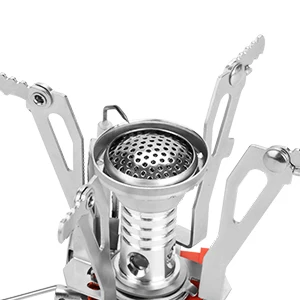 Single Burner Lightweight Portable Butane Gas Stove Durable Metallic Mini Camping Gas Stove Tourists Manual Application