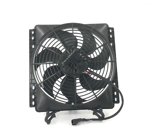 LINRUI WSLNF-2355X 12 inch rotary cooling dc fan brushless 12v/24v axial fan for bus/truck air conditioner condenser fan