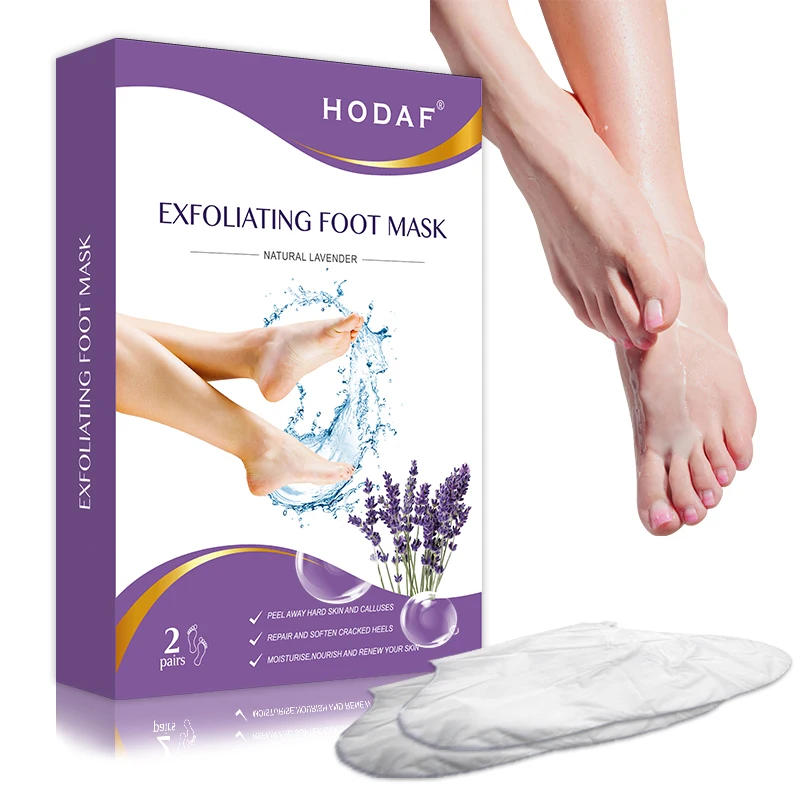 CE ISO fast delivery soften dry skin callus exfoliating peeling pedicure spa foot mask sheet
