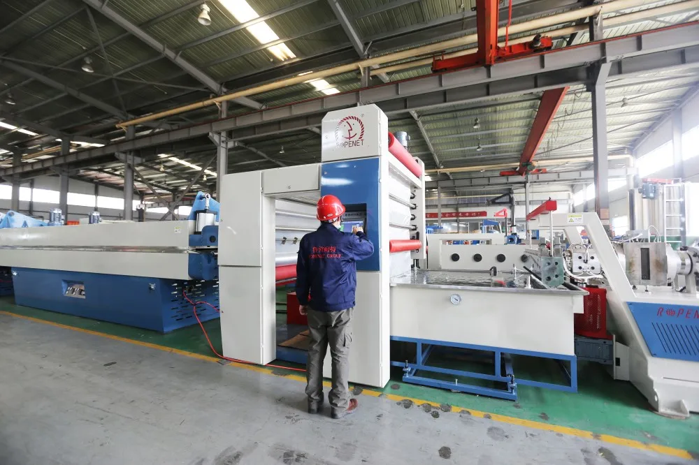 PP PE split film extruding machine raffia yarn production equipment plastic film split machine