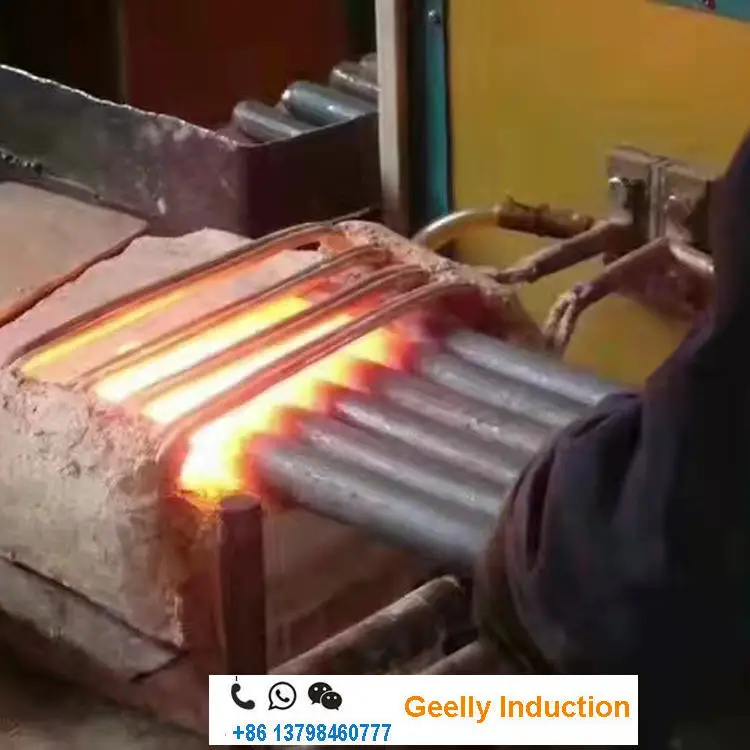 Super Quality IGBT High frequency Induction Heater for Brass Iron  Nuts bolt Rod Heating Forging hardening annealing