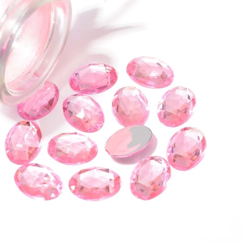 High Quality Shining Acrylic Rhinestones Beads Loose Bling Resin 6mm Pearl Glass for Iron Clock Ornaments Dresses Clothing