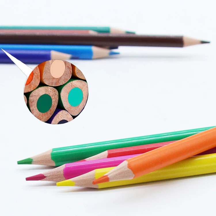 Yalong Custom Wholesale Pencils 12 Color Student Art Supplies Painting Colored Pencils For Children