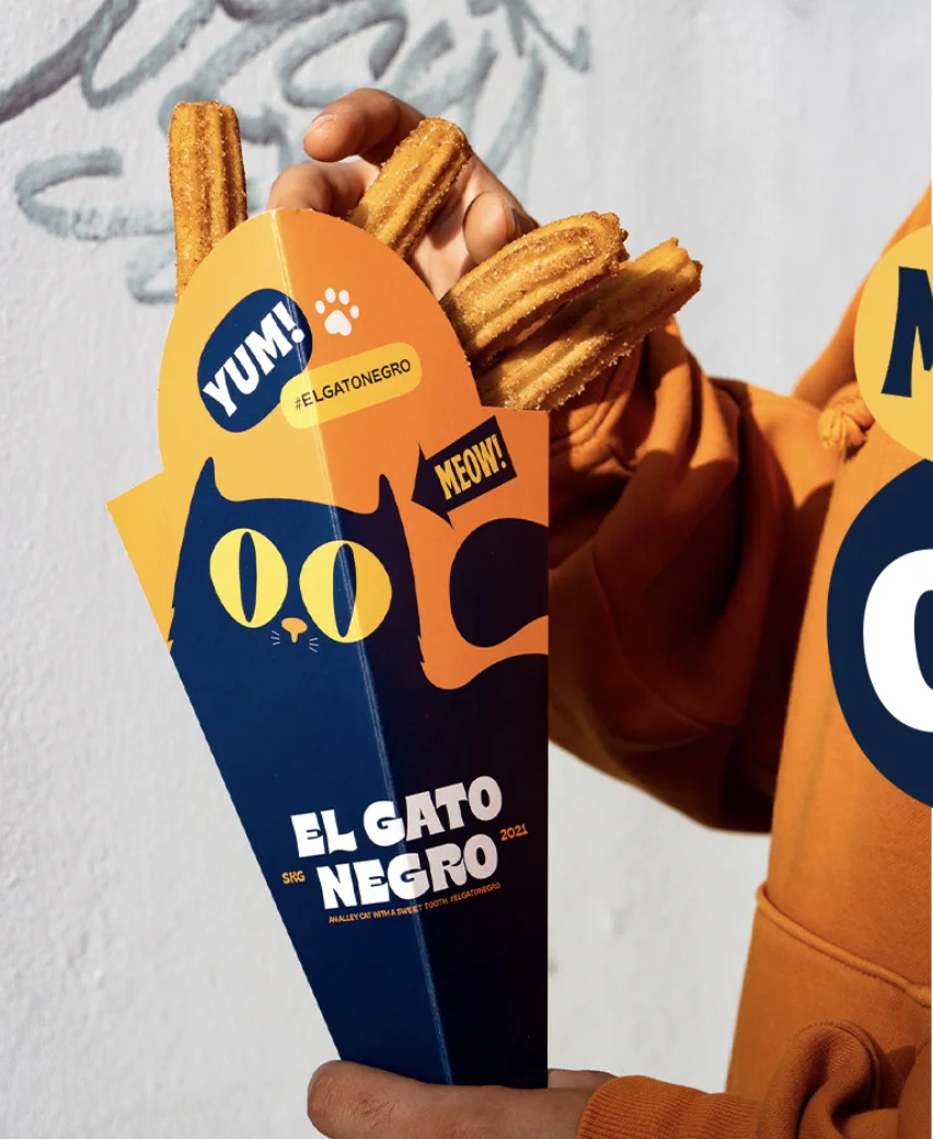 Custom Good Quality Disposable Oil Proof Pancake Cone Holder Packaging Hot Churros Box