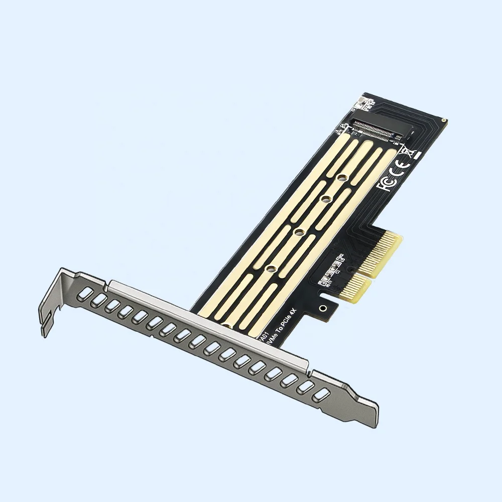 
Hot Sale NVME to PCIE Riser Card M.2 NVME to PCIE x4 Support 5 sizes Hard Drives 2230/2242/2260/2280/22110 