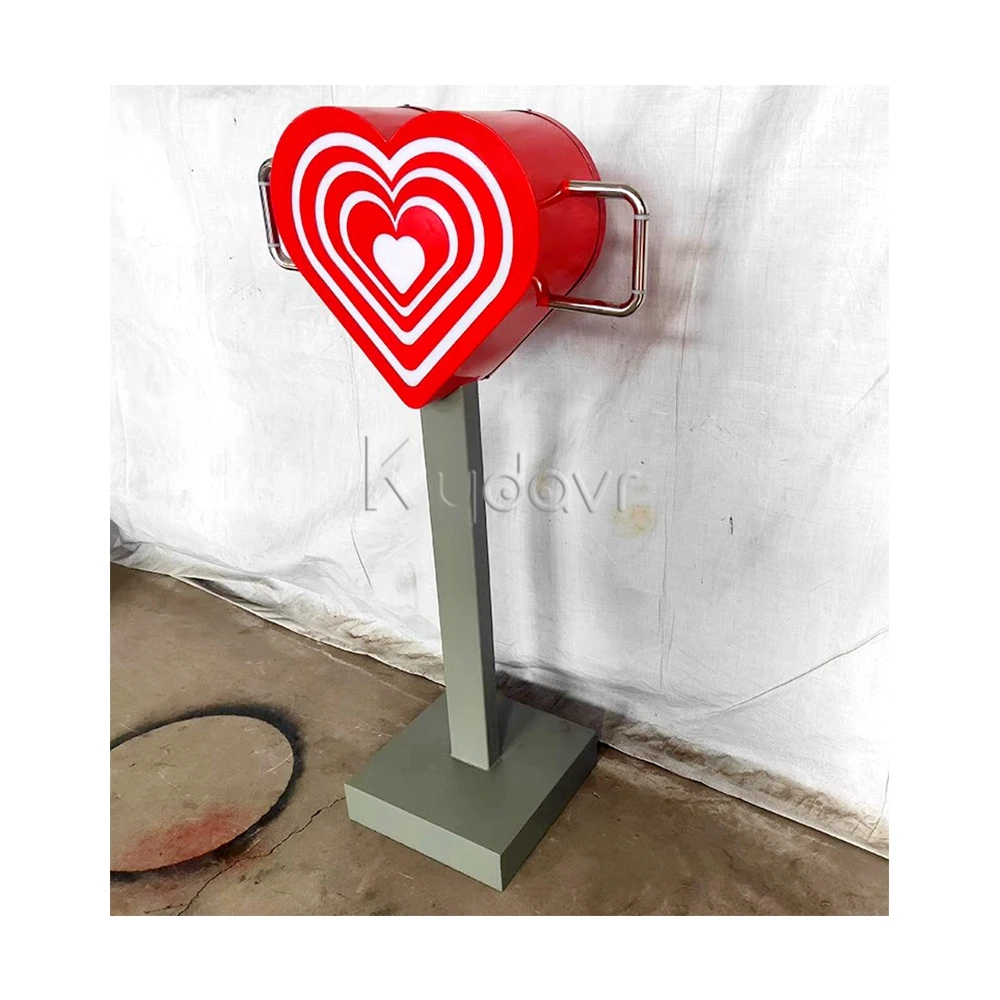 Carnival creative bicycle interactive love heart shape luminous led light game electric pedal bicycle power generator